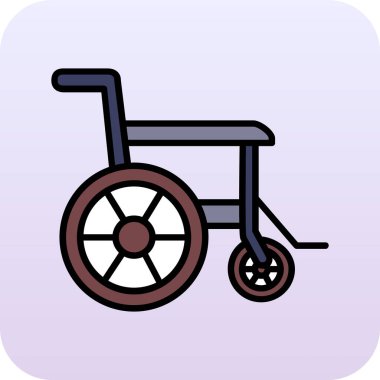 Beyaz arka plan üzerinde tekerlekli sandalye şeffaf işareti izole tekerlekli sandalye simge vektör