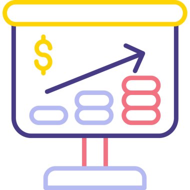 işletme finans büyüme simgesi