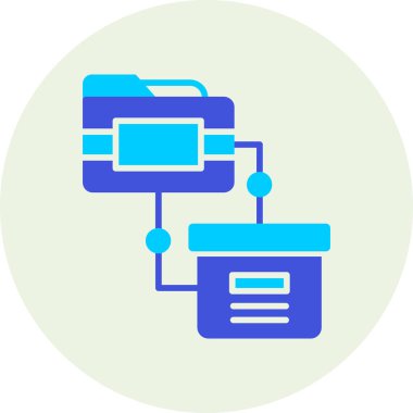 Sunucu. Uygulamalar için sunucu vektör simgelerinin basit illüstrasyonu