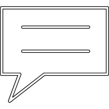 izole komik konuşma balonu ikonu. vektör illüstrasyonu