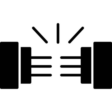 Araba anahtarı simgesi. Basit tasarım