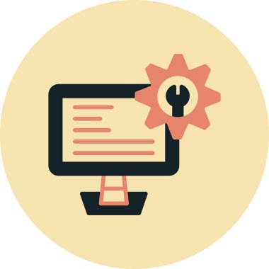 bilgisayar vektör simgesi modern illüstrasyon