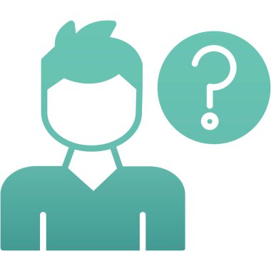 İş bicolor kümesinden soru simgesi