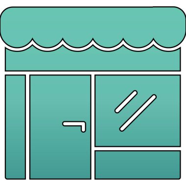 Yüzme havuzu ikonu. Web için yüzme havuzu vektör simgesinin özet çizimi