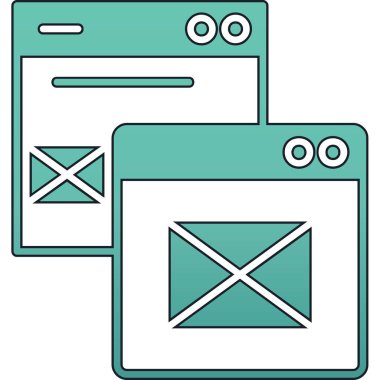 seo modern simgesinin vektör illüstrasyonu