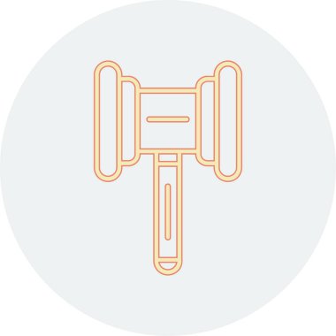 Çekiç ağı simgesi, vektör illüstrasyonu