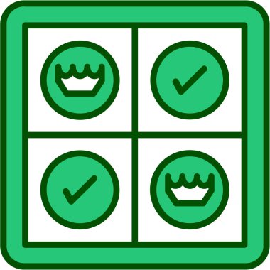 Liste simgesi rengi dış hat vektörünü kontrol et