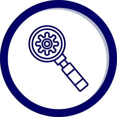 Seo simgesinin vektör illüstrasyonu