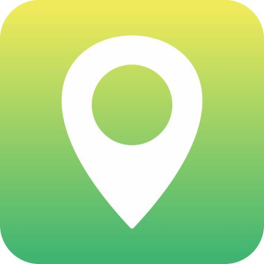 Harita iğnesi. Web simgesi