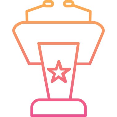 kupa simgesi vektör illüstrasyonu