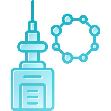 kule simgesi, modern tasarım resimleme tasarımı