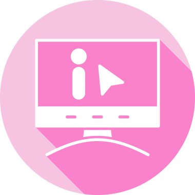 video simgesi vektör illüstrasyonu