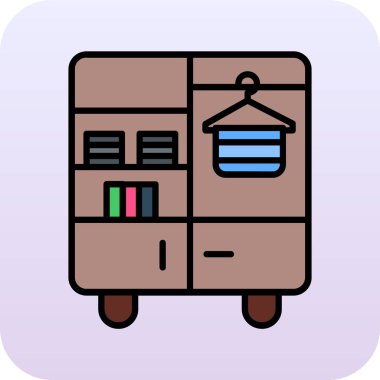 Kutu. Web simgesi basit illüstrasyon