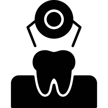 diş simgesi vektör illüstrasyonu