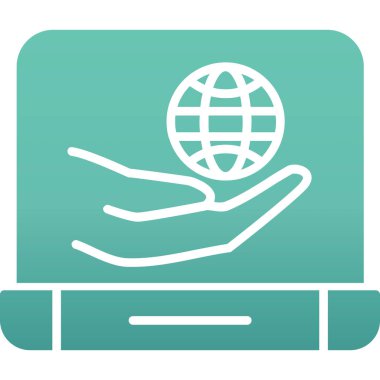 Küresel simge vektör illüstrasyonu