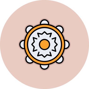 Vektör Çiçeği Simgesi illüstrasyonu