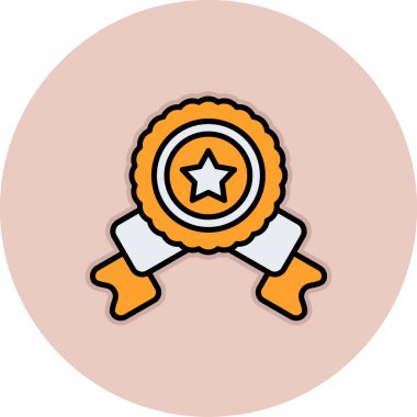 Kupa. Web simgesi basit illüstrasyon