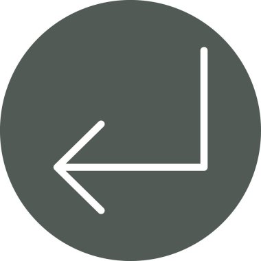 Yön ok simgesi, vektör illüstrasyonu