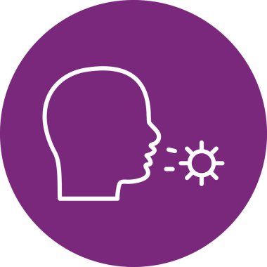 güzel düşünme vektörü çizgisi simgesi