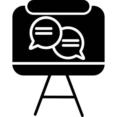 Sohbet simgesinin vektör illüstrasyonu