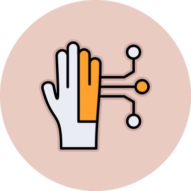 Tek bir izole simgenin vektör illüstrasyonu