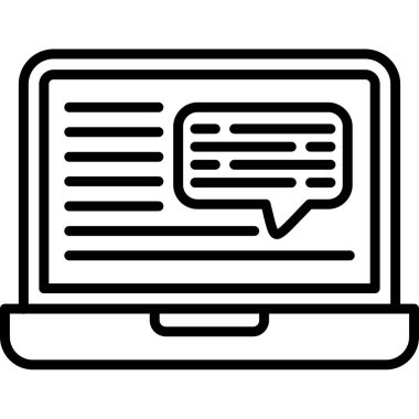 Bilgisayar dizüstü bilgisayar simgesi. beyaz üzerinde izole edilmiş web tasarımı için dizüstü bilgisayar vektör simgesi