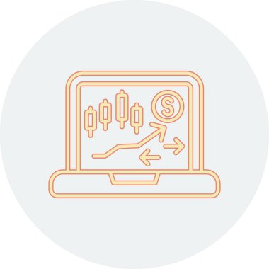 Modern bir simgenin vektör illüstrasyonu