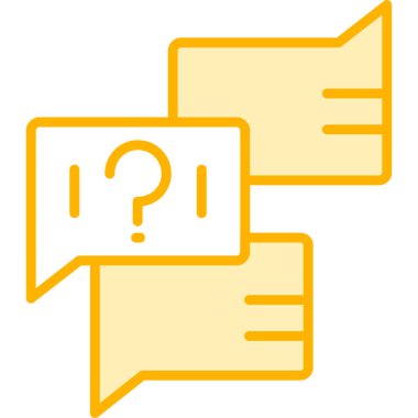 Soru işareti ve soru sembolü vektör çizimi tasarımı