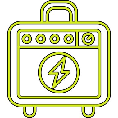 pil simgesi, vektör illüstrasyonu