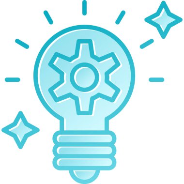 Bir fikrim var. Web simgesi basit illüstrasyon