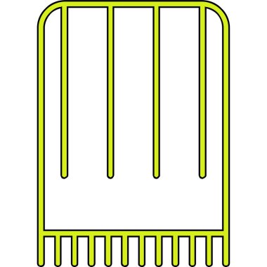 Izgara bbq ikonu. beyaz arkaplanda izole edilmiş web tasarımı için bbq ızgara vektör simgesi