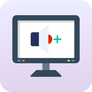 video simgesi vektör illüstrasyonu