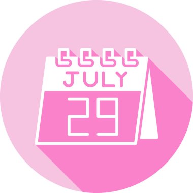 9 Temmuz tarihli tek aylık takvim tarihi, beyaz arkaplanda tasarım takvimi. takvim ayı.