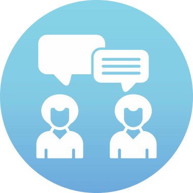 İş insanları simgesinin vektör illüstrasyonu