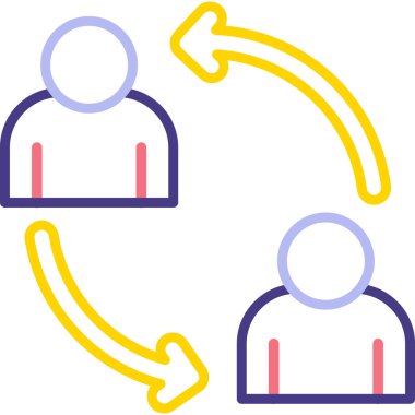 İş adamları. Basit resimleme