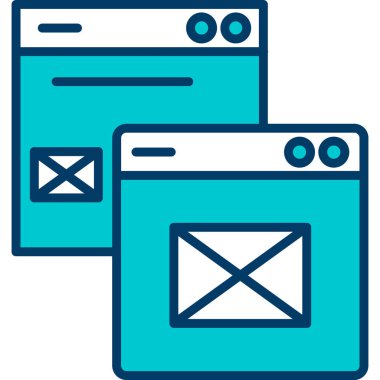 Tarayıcı web sayfası simgesi - taslak biçimi