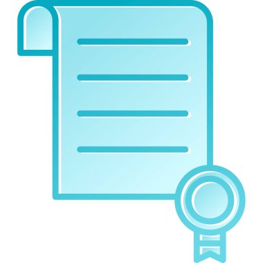 belge simgesi vektör illüstrasyonu