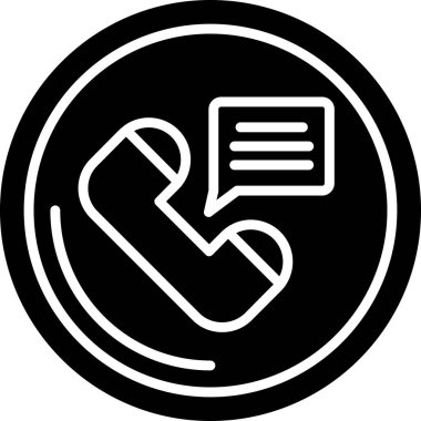 Telefon simgesinin vektör illüstrasyonu