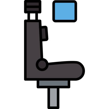 Sandalye. Web simgesi basit illüstrasyon