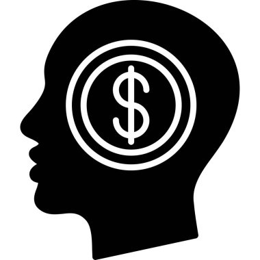 Dolar para simgesi vektör illüstrasyonu