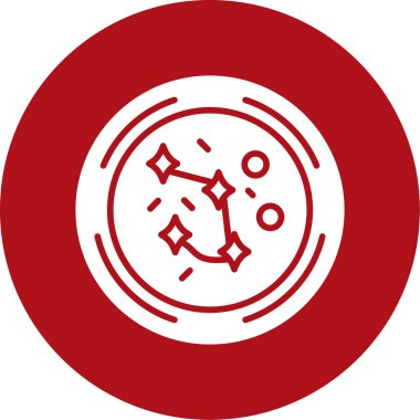 Dairesel bir simgenin vektör illüstrasyonu