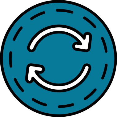 Dolu taslak biçiminde tazeleme simgesi