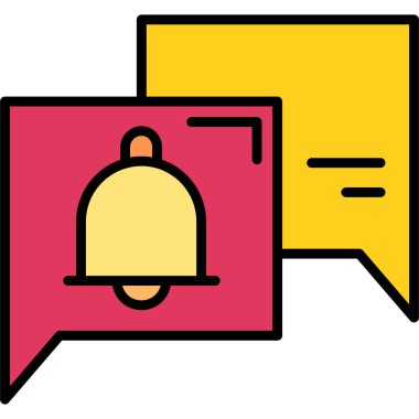 Çan simgesinin vektör illüstrasyonu