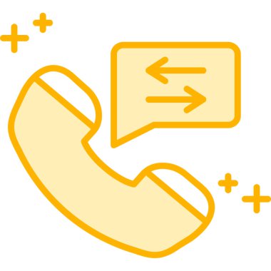 Telefon çağrısı renk simgesi. Çağrı merkezi, müşteri servisi işareti. izole vektör illüstrasyonu