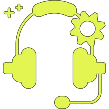 Kulaklıkların vektör illüstrasyonu