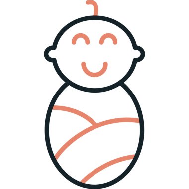 bebek oğlan ikon vektör illüstrasyonu