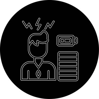 Dizüstü bilgisayarı ve tableti olan bir adamın vektör çizimi