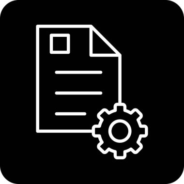 belge dosya simgesi vektör illüstrasyonu