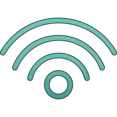 wifi sembolü simgesi, vektör illüstrasyon tasarımı