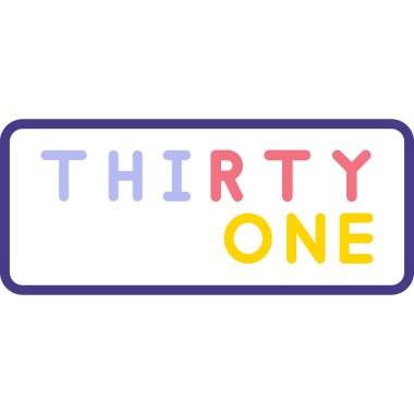 Bir numaralı logo vektör illüstrasyonu.